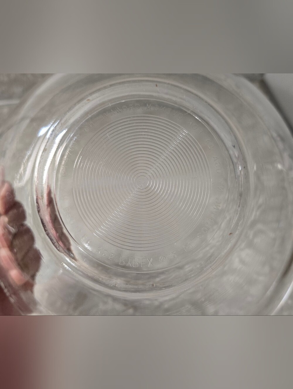 Pyrex Clear Colonial Mist White Lace Set Of 3 Mixing Bowls - Picture 4 of 14